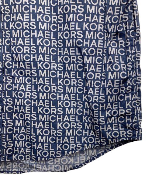 MICHAEL KORS（マイケル・コース）MICHAEL KORS (マイケル・コース) 半袖総柄シャツ ネイビー サイズ:Lの古着・服飾アイテム