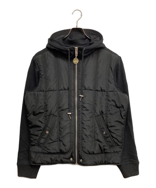 DIESEL（ディーゼル）DIESEL (ディーゼル) 切替フーデッドジャケット ブラック サイズ:Lの古着・服飾アイテム