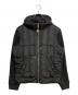 DIESEL（ディーゼル）の古着「切替フーデッドジャケット」｜ブラック