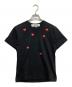 COMME des GARCONS（コムデギャルソン）の古着「Random Small Red Emblem Top」｜ブラック
