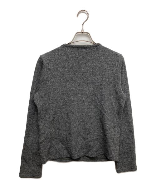 BALENCIAGA（バレンシアガ）BALENCIAGA (バレンシアガ) フラワーワッペンカーディガン グレー サイズ:38の古着・服飾アイテム