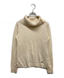 BLUE LABEL CRESTBRIDGE（ブルーレーベルクレストブリッジ）の古着「タートルネックニット」｜ホワイト