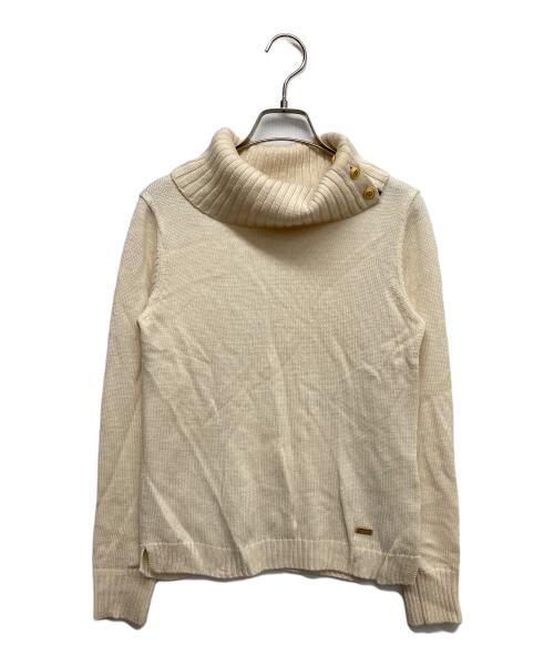 BLUE LABEL CRESTBRIDGE（ブルーレーベルクレストブリッジ）BLUE LABEL CRESTBRIDGE (ブルーレーベルクレストブリッジ) タートルネックニット ホワイト サイズ:38の古着・服飾アイテム