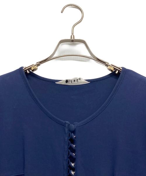 Chloe（クロエ）Chloe (クロエ) 半袖ワンピース ネイビー サイズ:Fの古着・服飾アイテム
