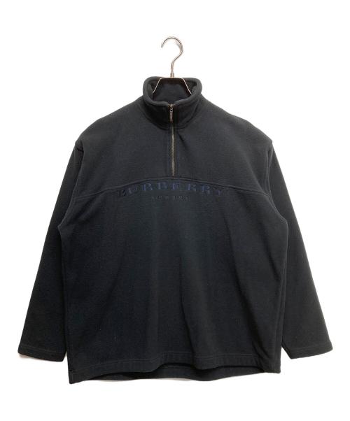 BURBERRY LONDON（バーバリーロンドン）BURBERRY LONDON (バーバリーロンドン) ハーフジップフリーススウェット ネイビー サイズ:Lの古着・服飾アイテム