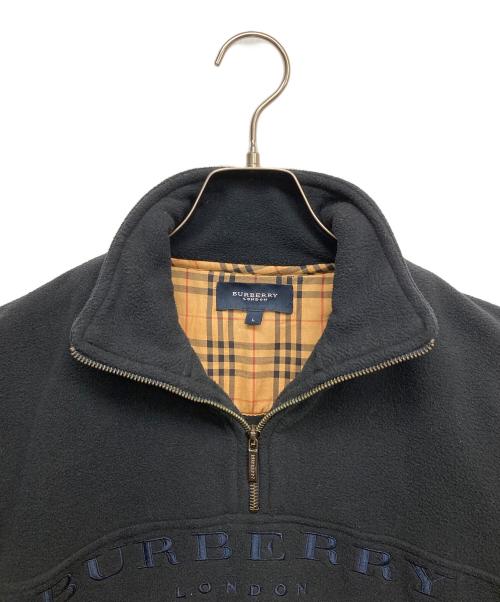 BURBERRY LONDON（バーバリーロンドン）BURBERRY LONDON (バーバリーロンドン) ハーフジップフリーススウェット ネイビー サイズ:Lの古着・服飾アイテム
