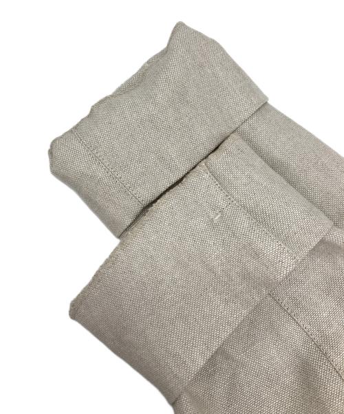 green label relaxing（グリーンレーベルリラクシング）green label relaxing (グリーンレーベルリラクシング) リネン ノーカラー コート ベージュ サイズ:36の古着・服飾アイテム