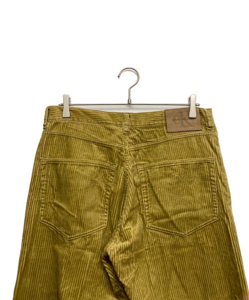 Calvin Klein Jeans（カルバンクラインジーンズ）Calvin Klein Jeans (カルバンクラインジーンズ) コーデュロイパンツ イエロー サイズ:W32の古着・服飾アイテム
