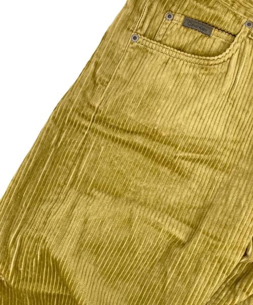 Calvin Klein Jeans（カルバンクラインジーンズ）Calvin Klein Jeans (カルバンクラインジーンズ) コーデュロイパンツ イエロー サイズ:W32の古着・服飾アイテム