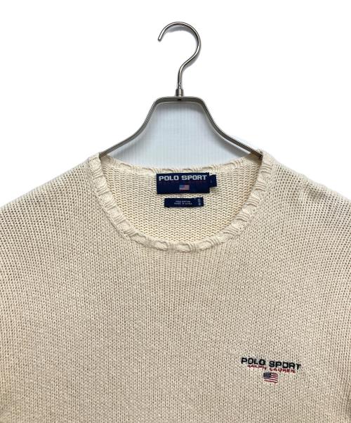 POLO SPORT（ポロスポーツ）POLO SPORT (ポロスポーツ) 厚手ニット ベージュ サイズ:Lの古着・服飾アイテム