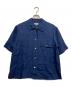 MARGARET HOWELL（マーガレットハウエル）の古着「リネンシャツ」｜ネイビー