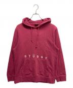 stussyステューシー）の古着「Klassischer Hoodie」｜レッド