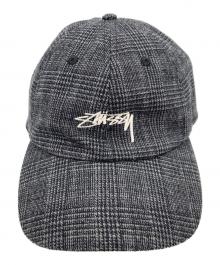stussy（ステューシー）の古着「Wool Check Big Stock Low Pro」｜ブラック