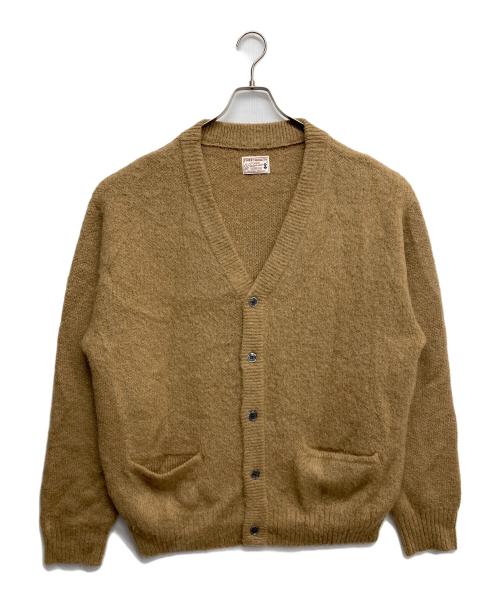 waiper（ワイパー）WAIPER (ワイパー) モヘヤ混ニットカーディガン ブラウン サイズ:Lの古着・服飾アイテム