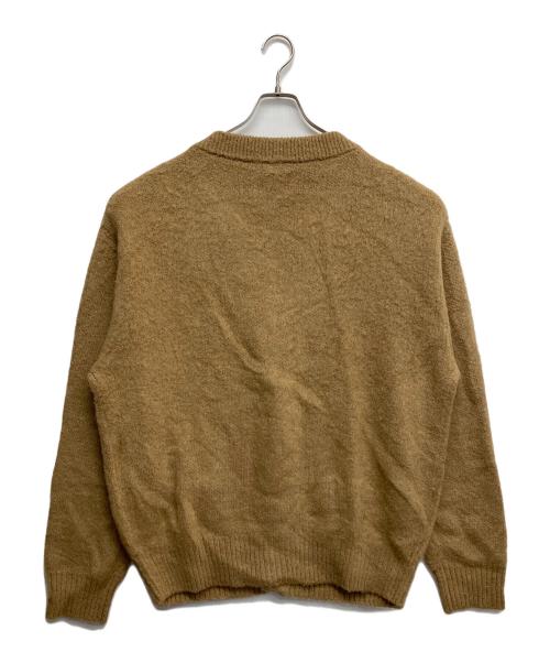 waiper（ワイパー）WAIPER (ワイパー) モヘヤ混ニットカーディガン ブラウン サイズ:Lの古着・服飾アイテム