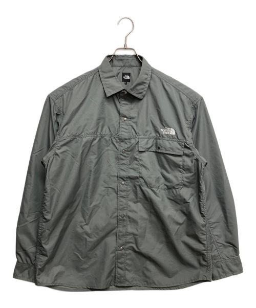 THE NORTH FACE（ザ ノース フェイス）THE NORTH FACE (ザ ノース フェイス) ロングスリーブヌプシシャツ オリーブ サイズ:L 未使用品の古着・服飾アイテム