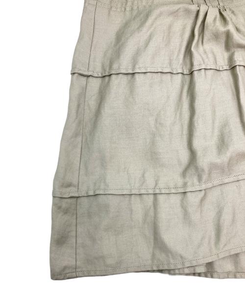 MACPHEE（マカフィー）MACPHEE (マカフィー) スーパーライトモールスキン ピンタックブラウス オリーブ サイズ:36の古着・服飾アイテム