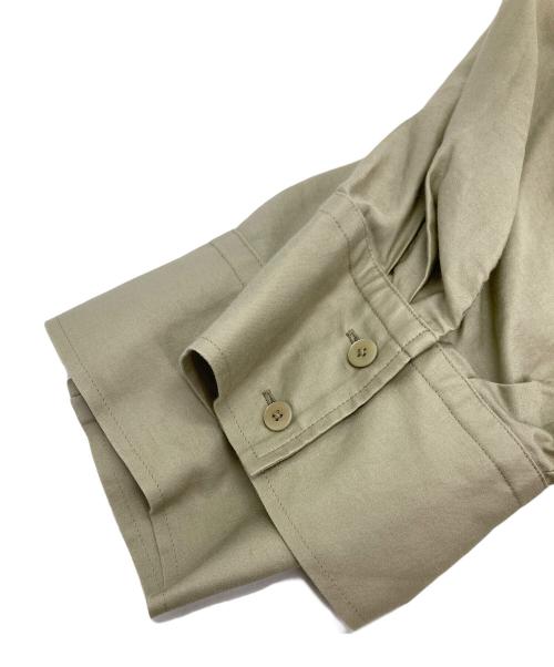 MACPHEE（マカフィー）MACPHEE (マカフィー) スーパーライトモールスキン ピンタックブラウス オリーブ サイズ:36の古着・服飾アイテム