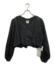 TODAYFUL（トゥデイフル）の古着「2way Gather Blouse」｜ブラック