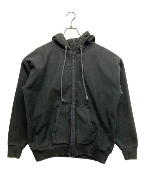 AURALEE（オーラリー）AURALEE (オーラリー) SUPER MILLED SWEAT ZIP PARKA ブラック サイズ:3の古着・服飾アイテム