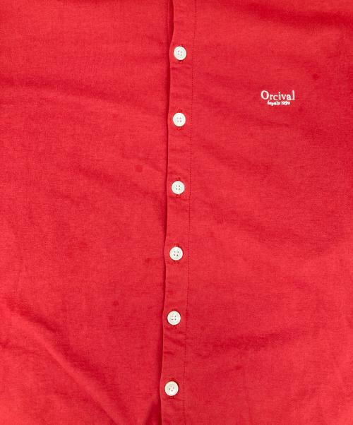 ORCIVAL（オーシバル）ORCIVAL (オーシバル) クルーネックカーディガン レッド サイズ:1の古着・服飾アイテム