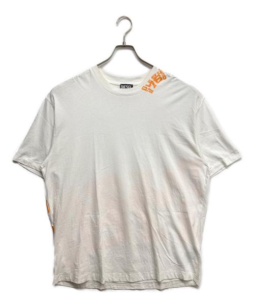 DIESEL（ディーゼル）DIESEL (ディーゼル) バックプリントTシャツ ホワイト サイズ:Lの古着・服飾アイテム