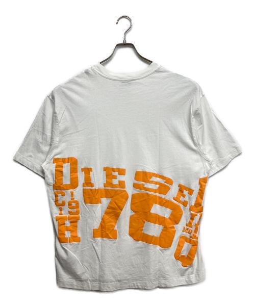 DIESEL（ディーゼル）DIESEL (ディーゼル) バックプリントTシャツ ホワイト サイズ:Lの古着・服飾アイテム