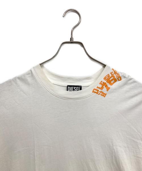 DIESEL（ディーゼル）DIESEL (ディーゼル) バックプリントTシャツ ホワイト サイズ:Lの古着・服飾アイテム