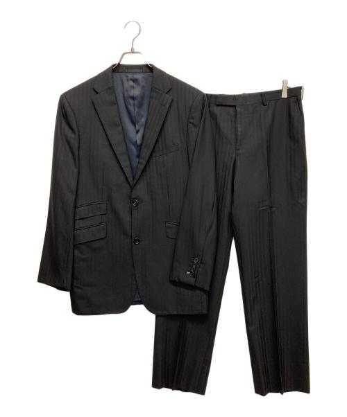 BURBERRY BLACK LABEL（バーバリーブラックレーベル）BURBERRY BLACK LABEL (バーバリーブラックレーベル) super 100’Sセットアップスーツ ブラック サイズ:無しの古着・服飾アイテム