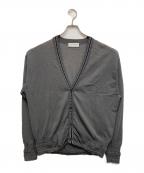 TOMORROW LAND tricotトゥモローランド トリコ）の古着「コットンナイロンポリウレタン Vネックカーディガン」｜グレー