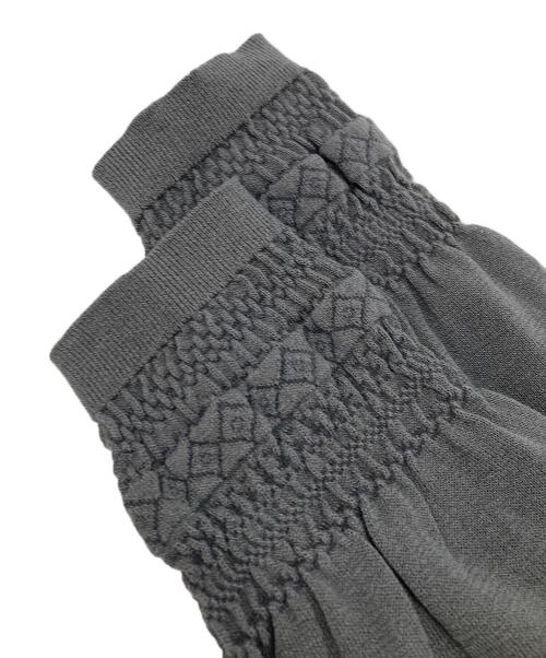 TOMORROW LAND tricot（トゥモローランド トリコ）TOMORROW LAND tricot (トゥモローランド トリコ) コットンナイロンポリウレタン Vネックカーディガン グレー サイズ:Mの古着・服飾アイテム