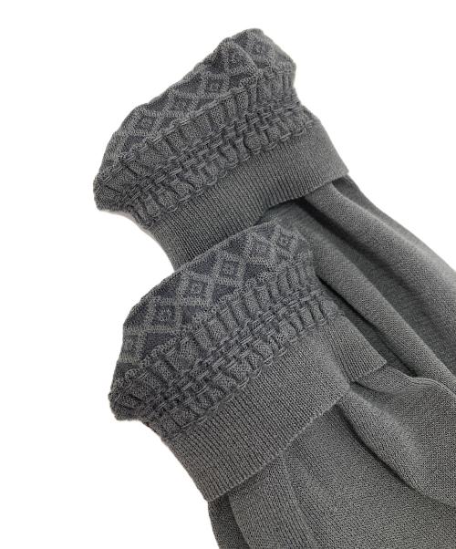 TOMORROW LAND tricot（トゥモローランド トリコ）TOMORROW LAND tricot (トゥモローランド トリコ) コットンナイロンポリウレタン Vネックカーディガン グレー サイズ:Mの古着・服飾アイテム