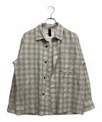 MHLエムエイチエル）の古着「WORKWEAR CHECK COTTON SHIRTING」｜ベージュ