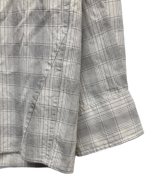 MHL（エムエイチエル）MHL (エムエイチエル) WORKWEAR CHECK COTTON SHIRTING ベージュ サイズ:Mの古着・服飾アイテム