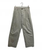 MHLエムエイチエル）の古着「OVERDYE MELANGE COTTON LINEN」｜グレー