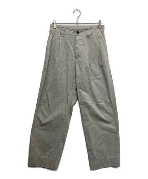 MHL（エムエイチエル）MHL (エムエイチエル) OVERDYE MELANGE COTTON LINEN グレー サイズ:Sの古着・服飾アイテム