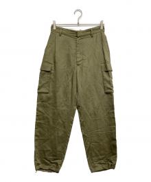 MACKINTOSH PHILOSOPHY（マッキントッシュ フィロソフィー）の古着「GREY LABEL リネンテンセルカーゴパンツ」｜オリーブ