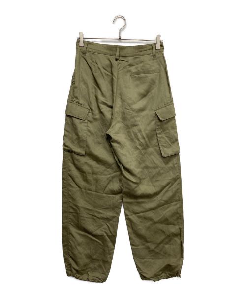 MACKINTOSH PHILOSOPHY（マッキントッシュ フィロソフィー）MACKINTOSH PHILOSOPHY (マッキントッシュ フィロソフィー) GREY LABEL リネンテンセルカーゴパンツ オリーブ サイズ:2の古着・服飾アイテム