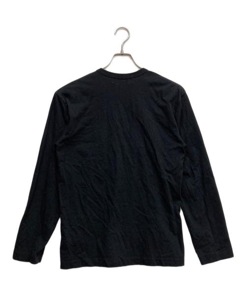 PLAY COMME des GARCONS（プレイコムデギャルソン）PLAY COMME des GARCONS (プレイコムデギャルソン) ハートワッペンロングスリーブTシャツ ブラック サイズ:Lの古着・服飾アイテム