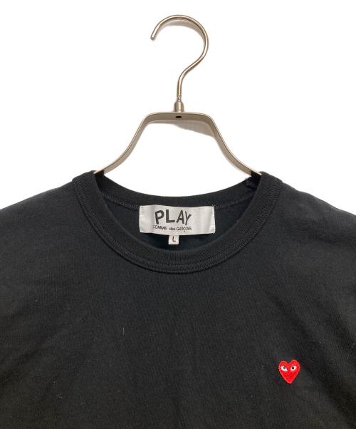 PLAY COMME des GARCONS（プレイコムデギャルソン）PLAY COMME des GARCONS (プレイコムデギャルソン) ハートワッペンロングスリーブTシャツ ブラック サイズ:Lの古着・服飾アイテム