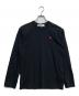 PLAY COMME des GARCONS（プレイコムデギャルソン）の古着「ハートワッペンロングスリーブTシャツ」｜ブラック