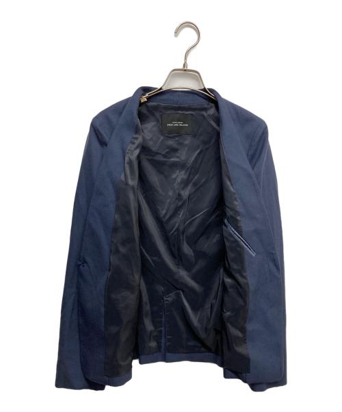 green label relaxing（グリーンレーベルリラクシング）green label relaxing (グリーンレーベルリラクシング) ノーカラージャケット ネイビー サイズ:40の古着・服飾アイテム