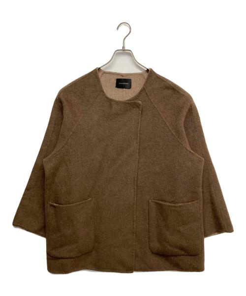 Lavish Gate（ラビッシュゲート）Lavish Gate (ラビッシュゲート) ウールノーカラーコート ブラウン サイズ:無しの古着・服飾アイテム