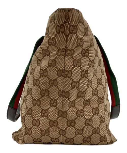GUCCI（グッチ）GUCCI (グッチ) シェリーライントートバッグ ブラウンの古着・服飾アイテム