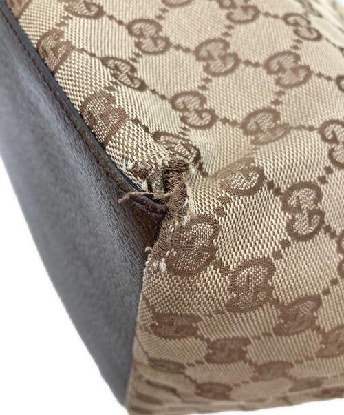 GUCCI（グッチ）GUCCI (グッチ) シェリーライントートバッグ ブラウンの古着・服飾アイテム
