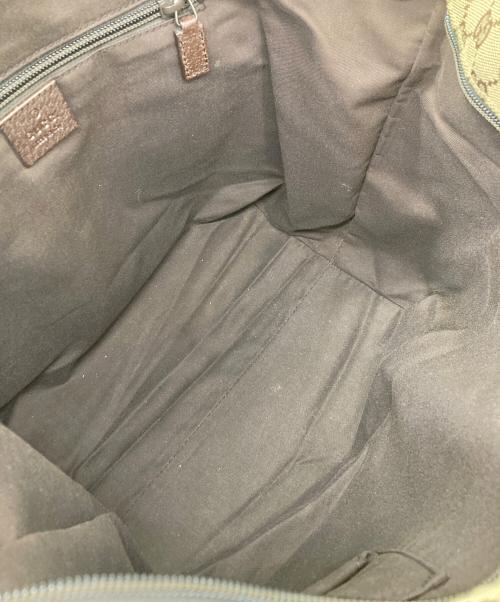 GUCCI（グッチ）GUCCI (グッチ) シェリーライントートバッグ ブラウンの古着・服飾アイテム