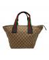 GUCCI (グッチ) シェリーライントートバッグ ブラウン：15000円