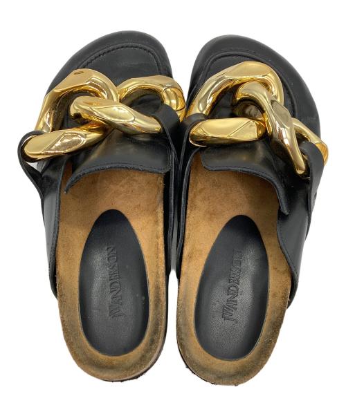 J.W.ANDERSON（ジェイダブリューアンダーソン）J.W.ANDERSON (ジェイダブリューアンダーソン) チェーンミュール ブラック サイズ:42の古着・服飾アイテム