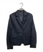 green label relaxingグリーンレーベルリラクシング）の古着「CR ノーカラージャケット」｜ネイビー