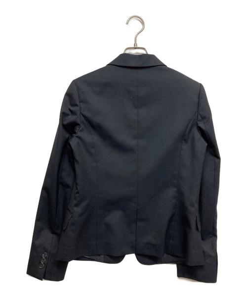 green label relaxing（グリーンレーベルリラクシング）green label relaxing (グリーンレーベルリラクシング) CR ノーカラージャケット ネイビー サイズ:40の古着・服飾アイテム